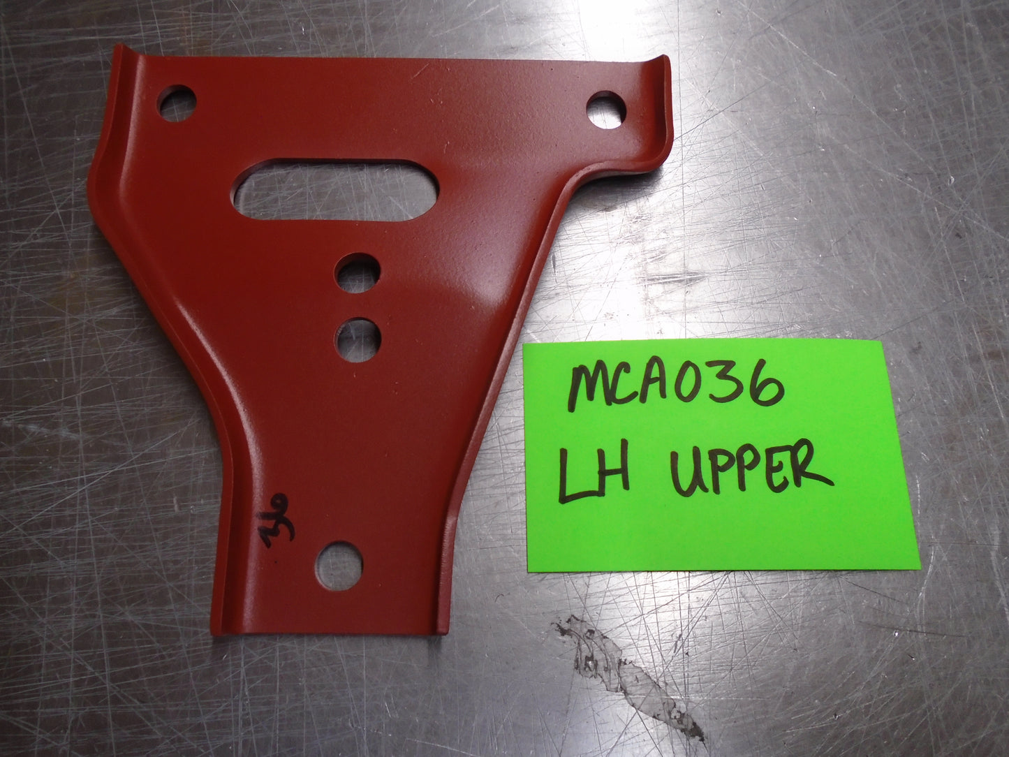 MB GPW CJ2A Left Hand Upper Bumper Gusset MCA036