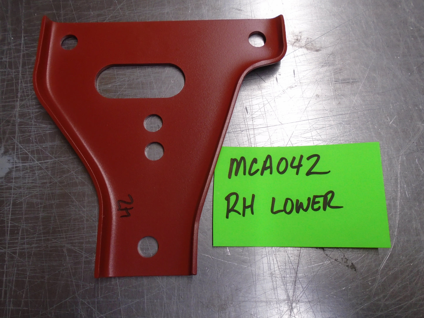 MB GPW CJ2A Right Hand Lower Bumper Gusset MCA042