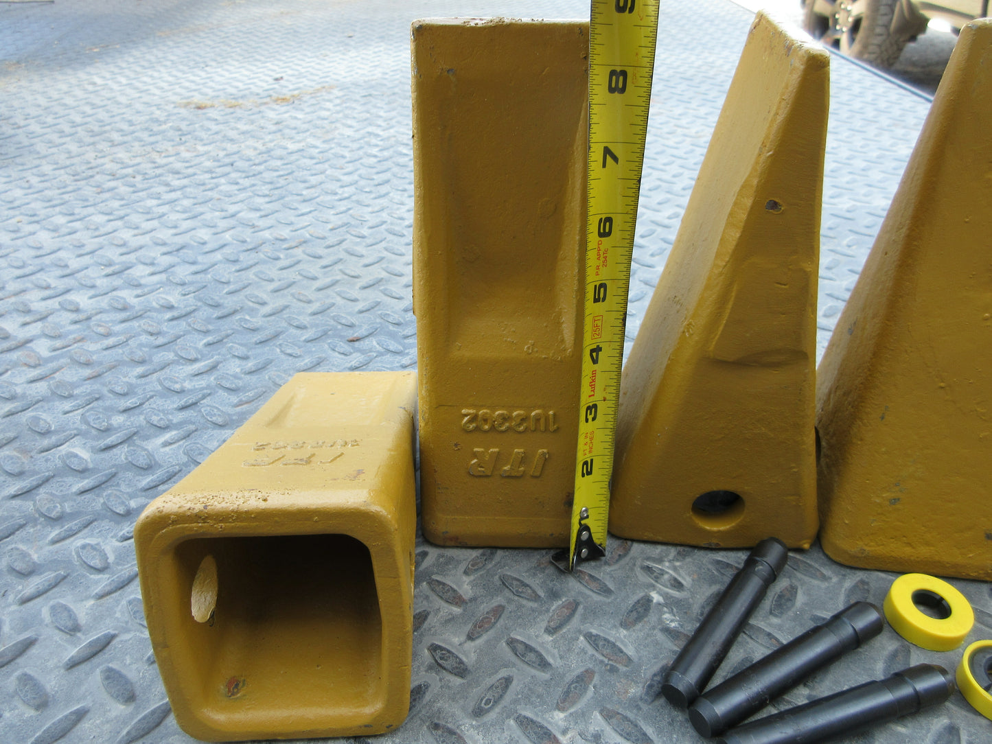 Set of 5- 1U3302 Cat Style Bucket Teeth Tooth & 9J2308 Pin 8E6259 Retainer Excavator