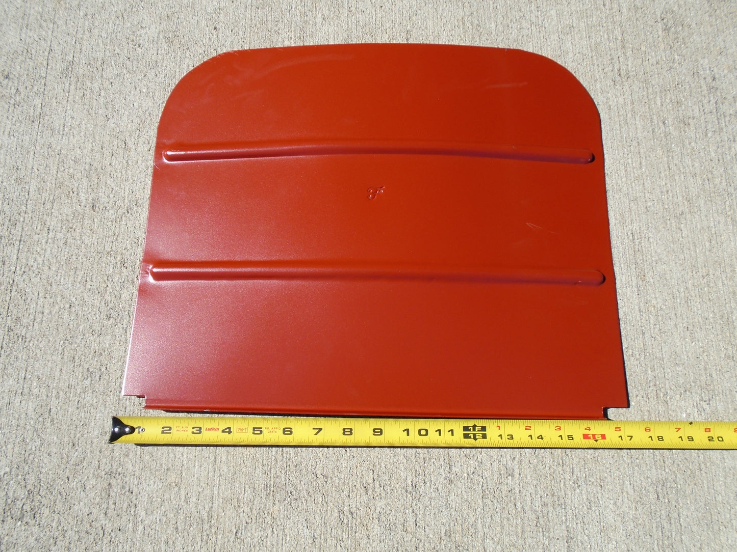 GPW Upper Seat Back Pan Driver or Passenger Side "F" marked