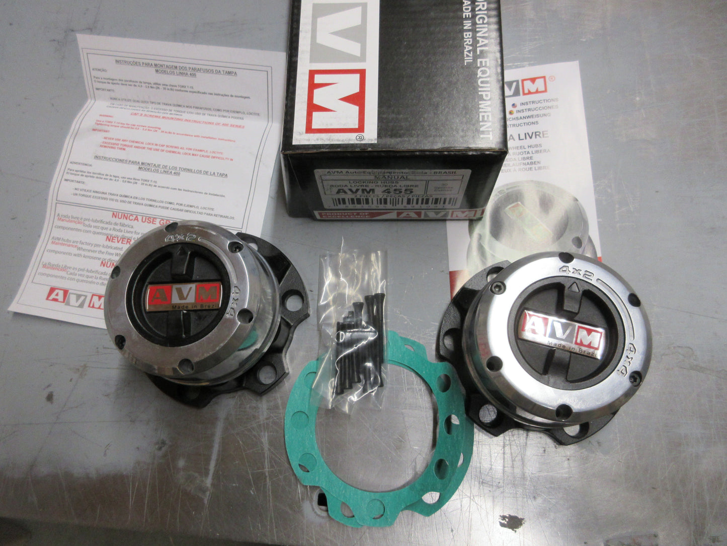 AVM 455 Locking hubs outs fits Toyota LAND CRUISER FZJ HZJ 71 74 78 79 105 1998+