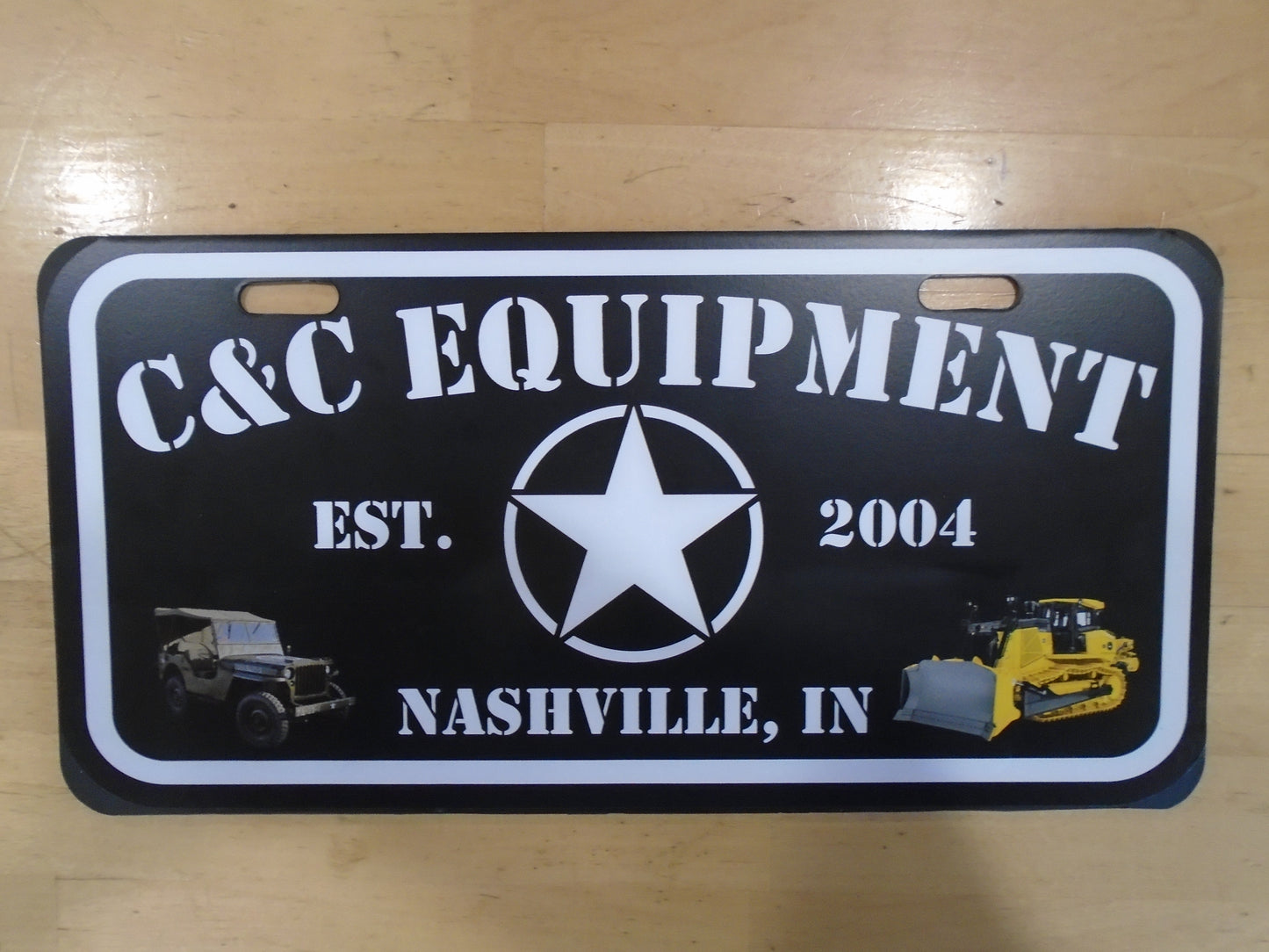 C&C Equipment License Plate
