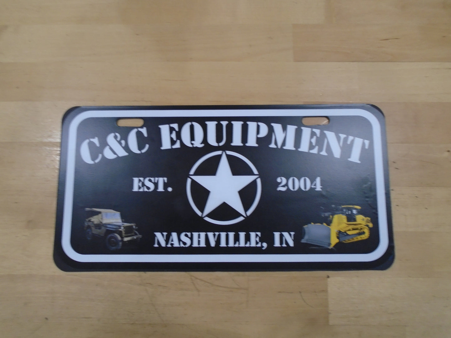 C&C Equipment License Plate