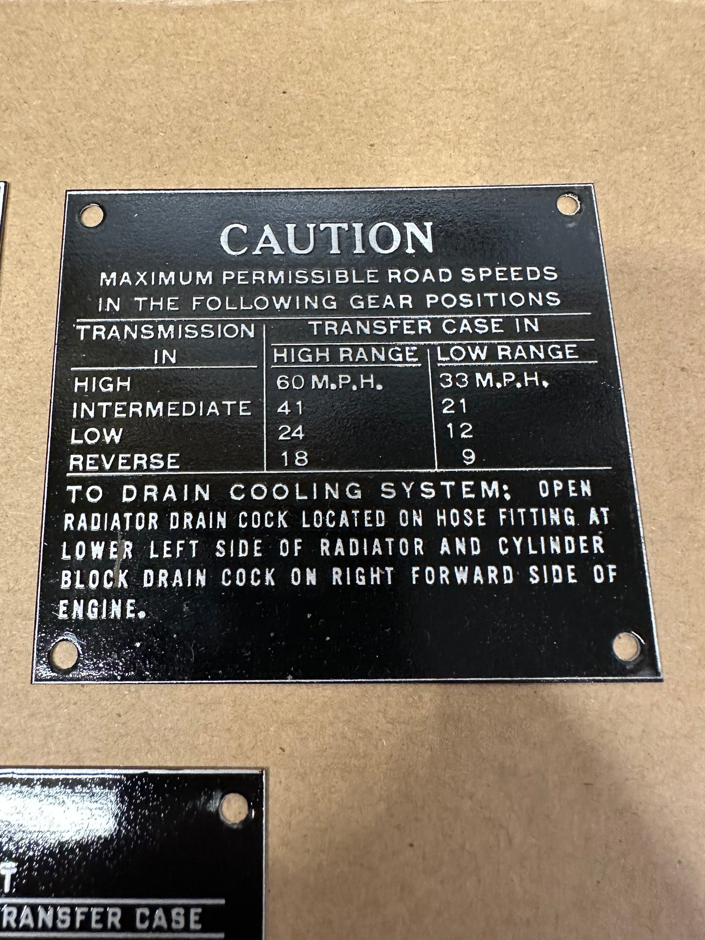 MB Willys Set of 3 Data Tag Series 4