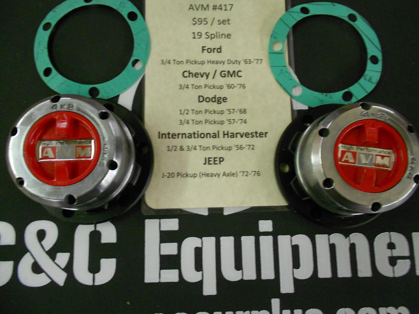AVM 417 locking hubs Ford chevy dodge jeep old trucks warn 9072 lock outs