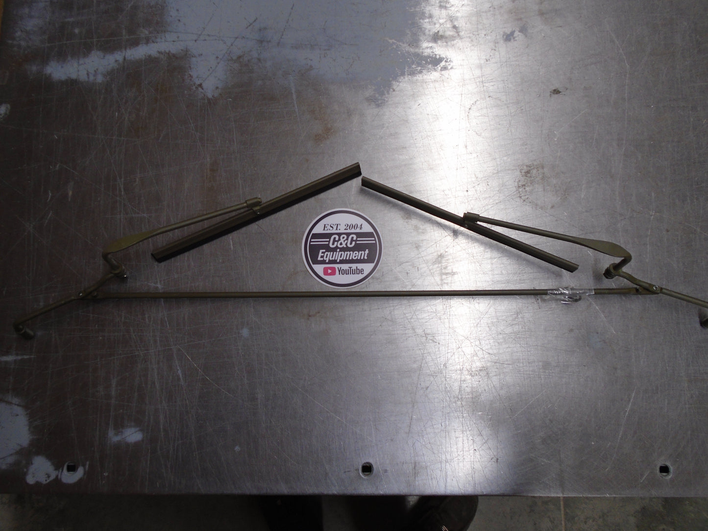 MB GPW CJ2A Hand Operated Tandem Windshield Wipers