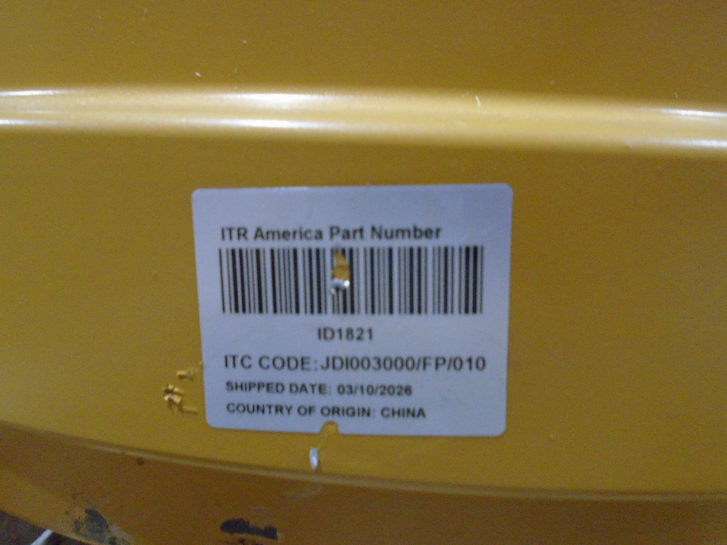 ID1821 Front Idler John Deere 650H Early 650J 605C AT307887