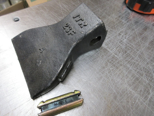 BACKHOE BUCKET TEETH FLARE DIGGING TEETH PIN 23 23F skidsteer Tooth ITR Tooth