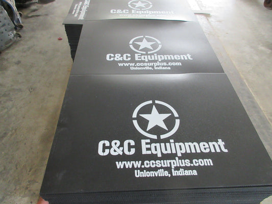 C&C Equipment Mud Flaps 20x14 M35A2 M35A3 Humvee