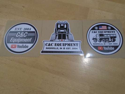 C&C Equipment YouTube Decals