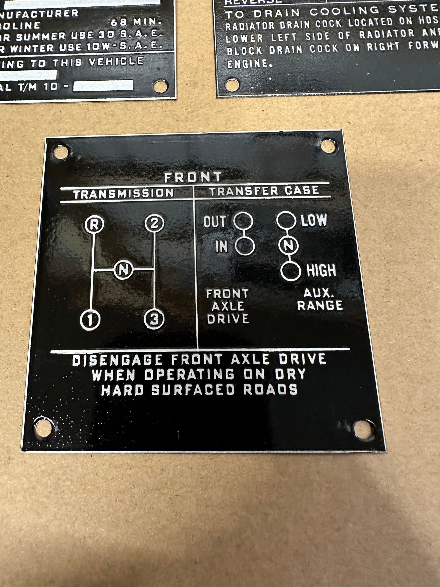 MB Willys Set of 3 Data Tag Series 4