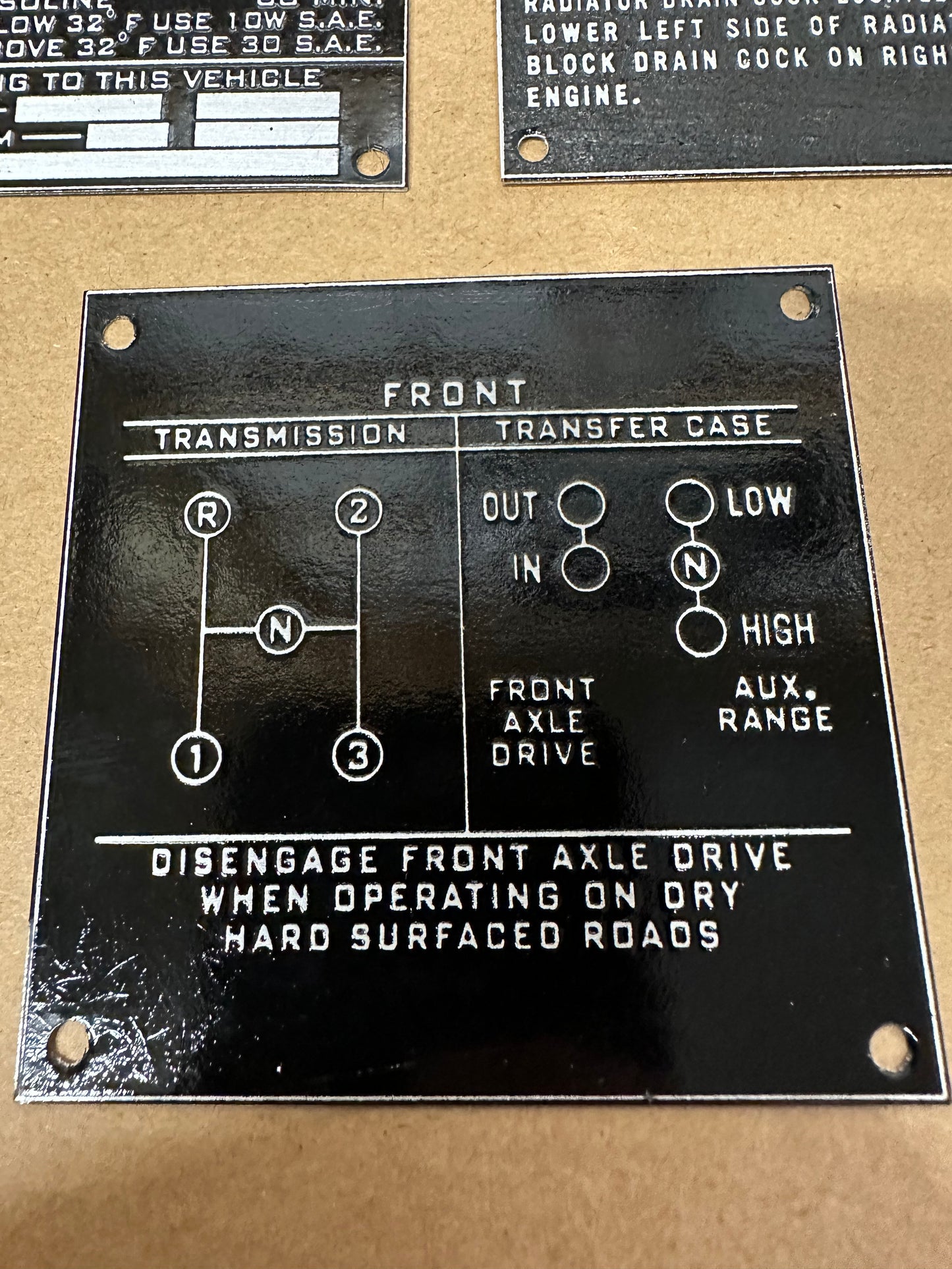 MB Willys Set of 3 Data Tag Series 5