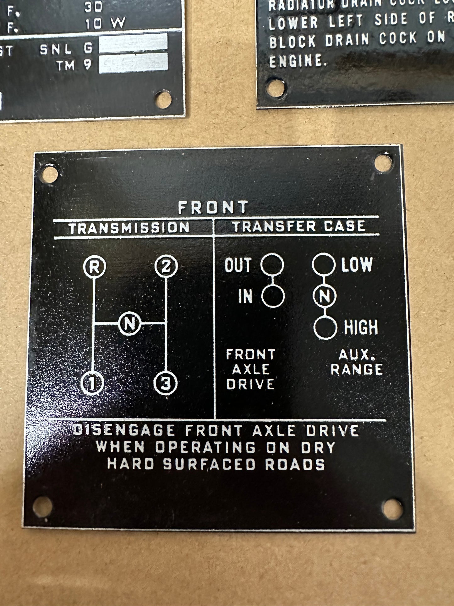 MB Willys Set of 3 Data Tag Series 7