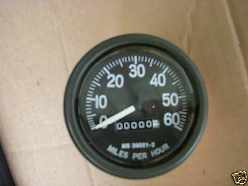 M35A2 M SERIES NEW SPEEDOMETER 0-60MPH MS39021-2 MB M38